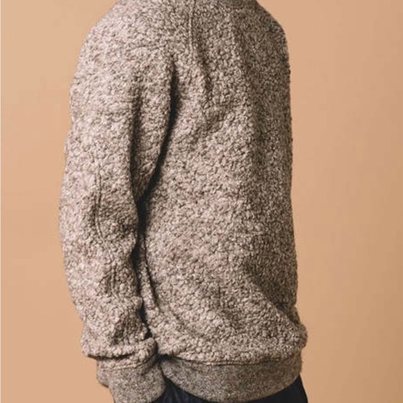 Kestin Durness Textured Crewneck Sweatshirt Undyed Marl Fleece Neutral - Picture 3 of 11
